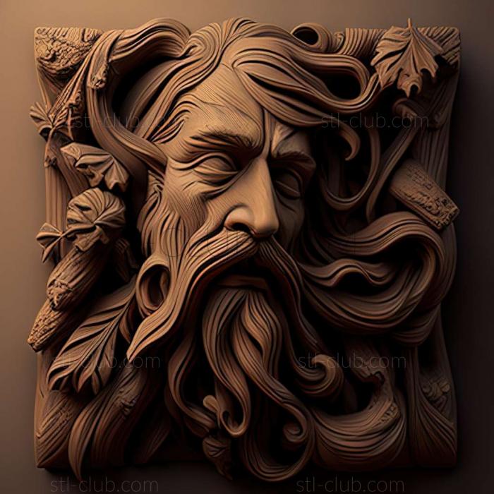 3D модель RELIEFCARVED WOODEN (STL)